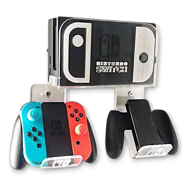 Soporte Pared Base Nintendo Switch Dock +2 Soporte Controles