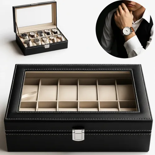 Estuche Clásico De Caja De Reloj De Para 1 Reloj Lsera