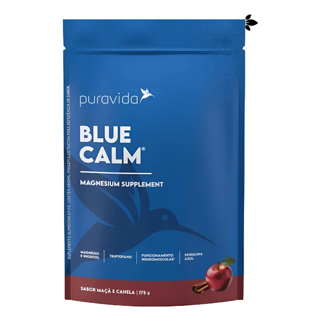 Blue Calm Sabor Maça E Canela 175g C/ Magnesium- Puravida
