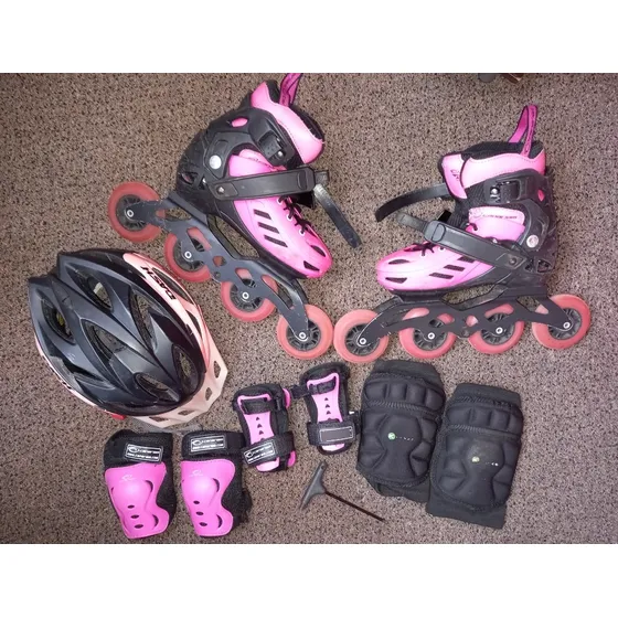Patines Canariam Para Niña + Kit De Protección.