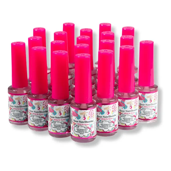 Base Nutri Bomba Fortalecedor De Unha Crescimento Kit C/ 10
