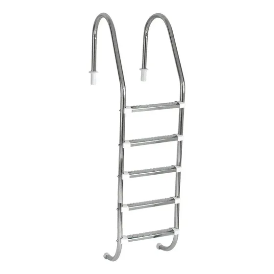 Escada Em Aço/inox P/piscinas Com 5 Degraus (pronta Entrega)