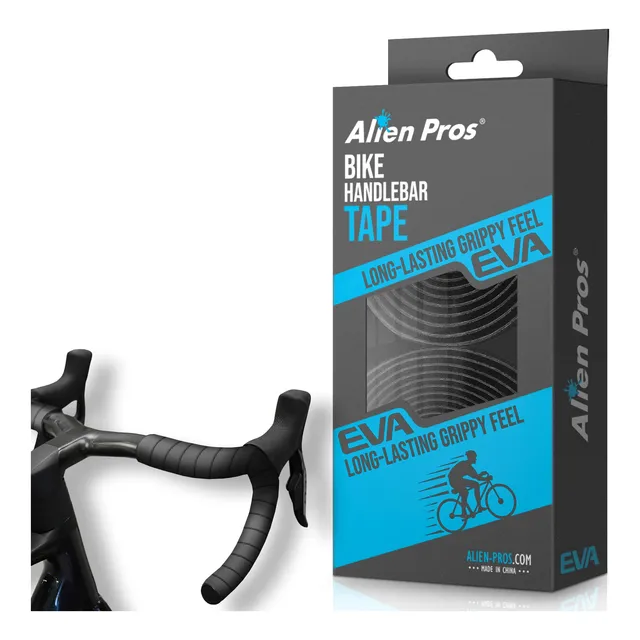 Alien Pro Cinta Manillar Bicicleta Eva (juego 2) Negro Rojo