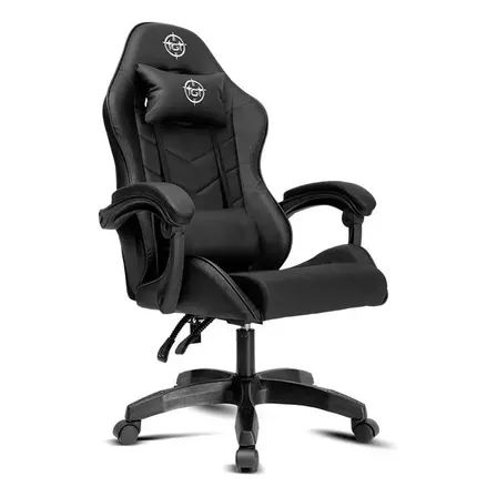 Cadeira Gamer Tgt Heron Tw1, Preto, Tgt-hrtw1-prt Couro Sintético