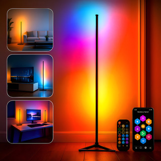 Luminária De Piso Gamer Led Rgb Moderna Para Quarto E Sala Luminária De Piso Gamer Led Rgb Moderna Para Quarto E Sala