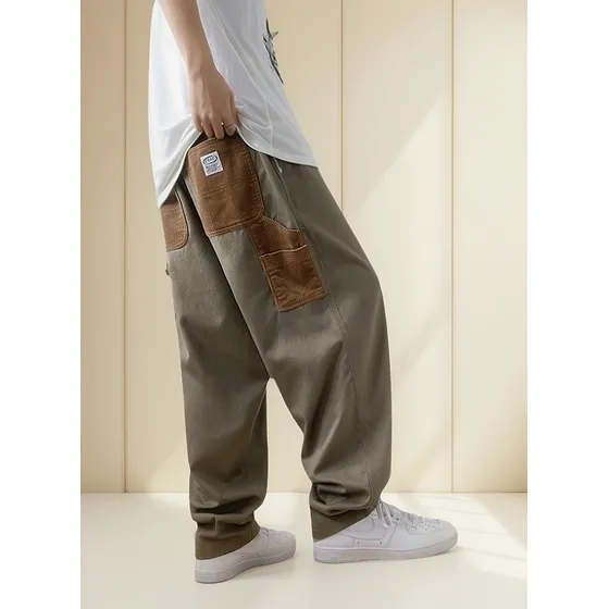 Pantalones Cargo Para Hombre, Pantalones Casuales De Pana, P