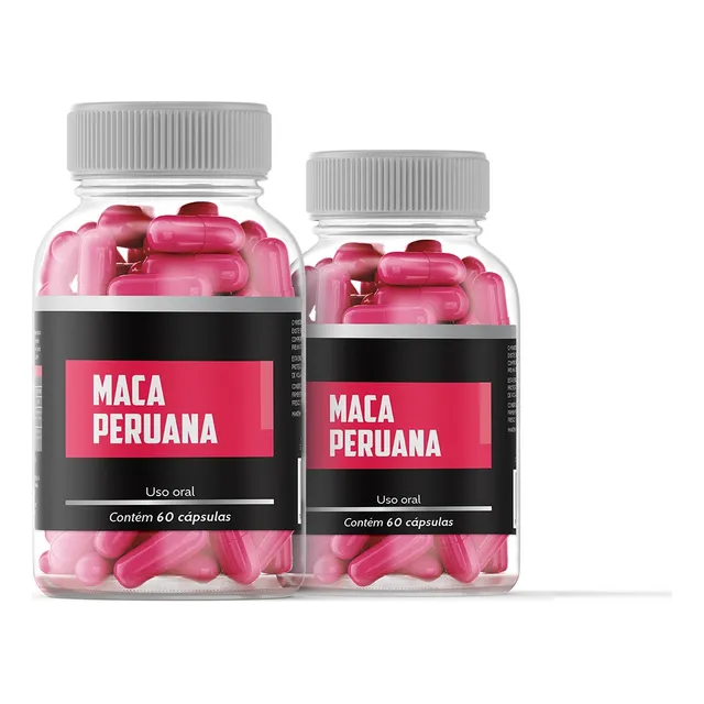 Maca Peruana Premium 500mg Super Potente 120 Cápsulas Testos