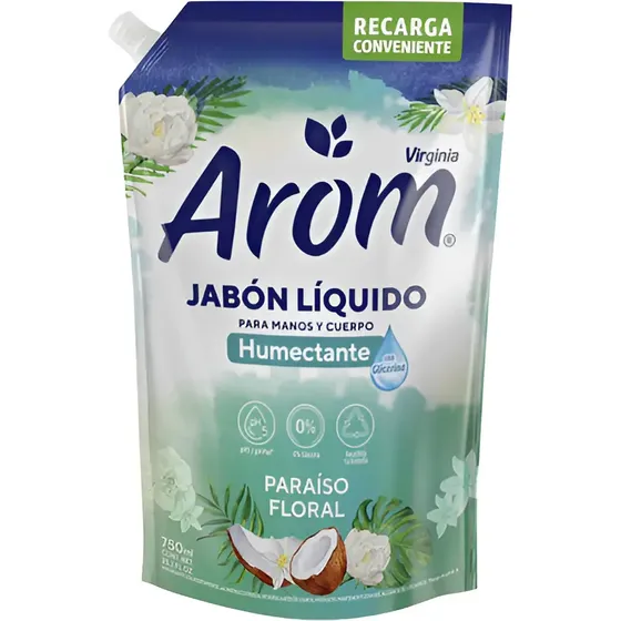 Jabón Líquido Humectante Arom Paraíso Floral 750ml | Cuotas sin interés