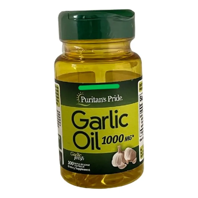 Garlic Oil  1000mg  100softgels  Puritan´s Pride Sin Sabor