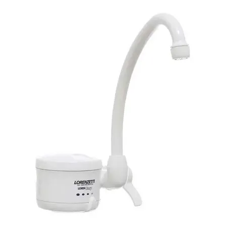Torneira Elétrica Móvel Cozinha Loren Easy Lorenzetti Acabamento Branco Cor Branco 127v