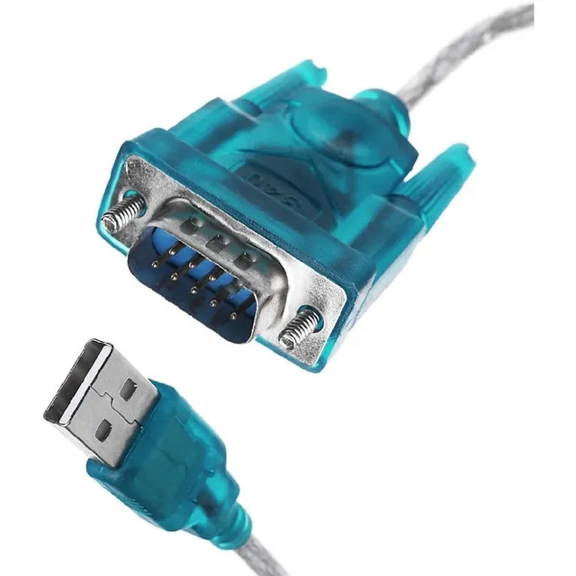 Cable Usb Macho A Rs232 Db9 Impresora Fiscal En Blister + Cd Color Azul