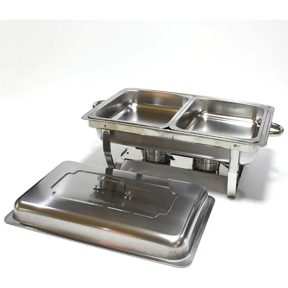 Buffet Warmer Server 2 Bandeja De Chafing De Plato Buffet