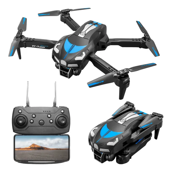 Dron Yt-1 A Control Remoto Wifi Fpv Plegable Con Cámara 4k