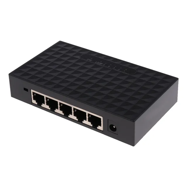 Interruptor Inteligente De 5 Puertos Gigabit Ethernet, Caja