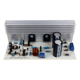 Placa Montada Amplificador 100w Rms Mono Fonte Integrada Placa Montada Amplificador 100w Rms Mono Fonte Integrada