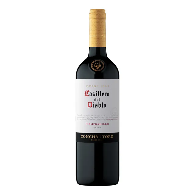 Vino Tinto Tempranillo España Casillero Del Diablo 750 Ml