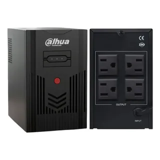Dahua Regulador No Break 800va 480w Dh-pfm350-480-a Ups Con Bateria Respaldo Color Negro.