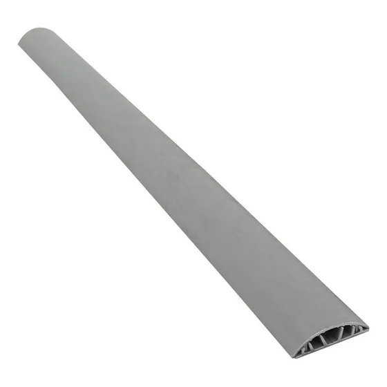 Canaleta De Piso 70mm X 20mm X 2mt Color Gris Qnet