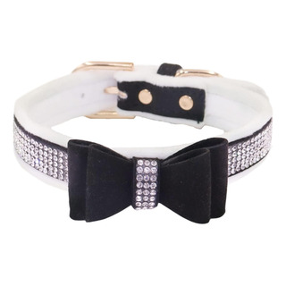 Wdpaws Strass Coleira De Gato Acolchoada De Veludo Quente - Wdpaws Strass Coleira De Gato Acolchoada De Veludo Quente -