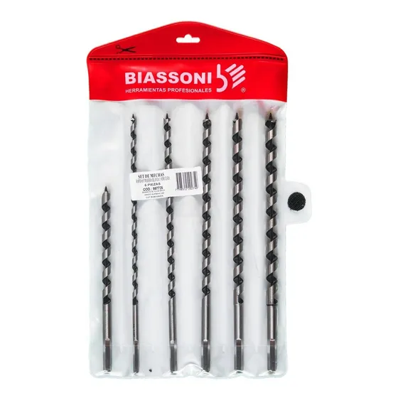 Set De 6 Mechas Rápidas - Madera Blanda/semidura - Biassoni