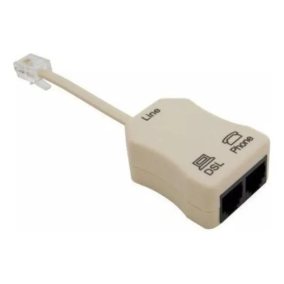 Filtro Adaptador Para Teléfonos Y Modem