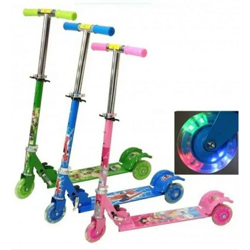 Monopatín Scooter C/luz De Metal Para Niños Mayor Y Detal