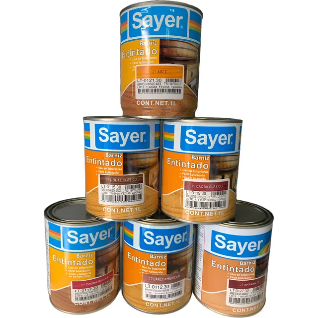 Barniz Entintado Para Madera Sayer (1 Lt)
