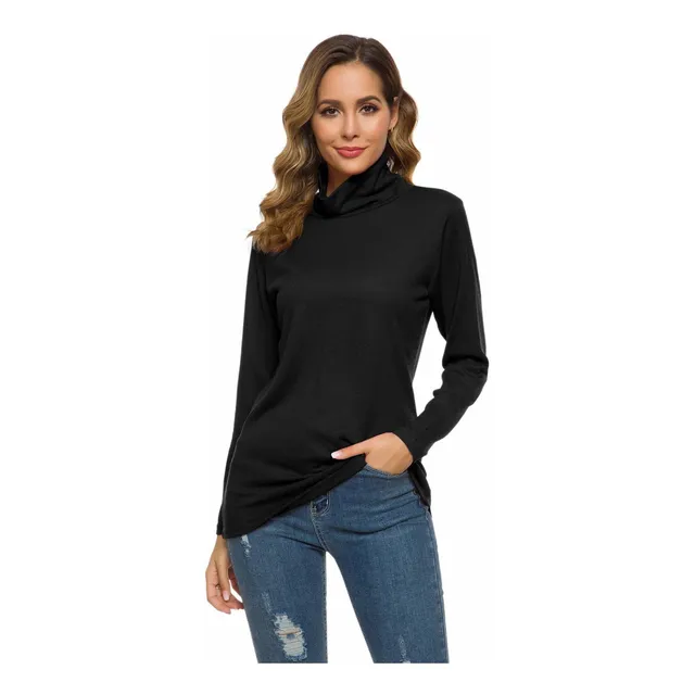 Lomon Sueter Basico Manga Larga Cuello Alto Ajuste Para