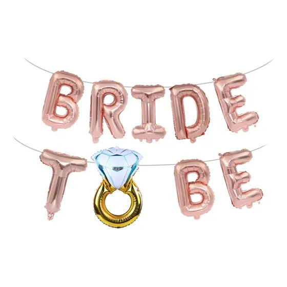 Globo Letras Bride To Be Despedida De Soltera 40cm Cada Letr