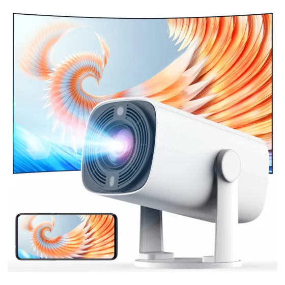 Proyector Profesional Mini 4k Hd 1080p Wifi Led Smart Tv Color Blanco