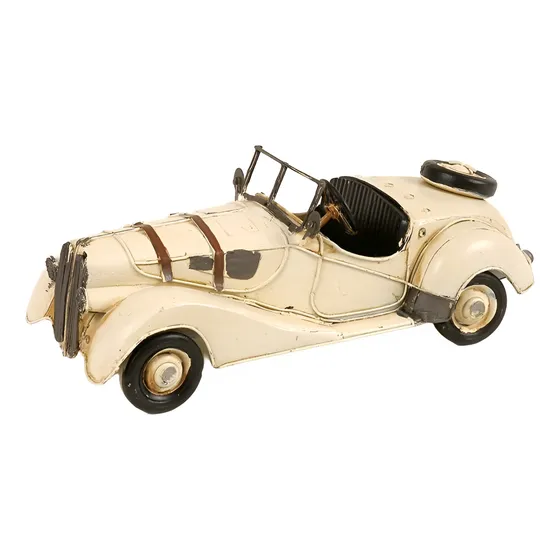 Auto Tipo Cabriolet  De Chapa Antiguo De Colección Packaging