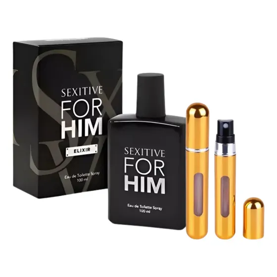 Perfume Hombre For Him Elixir Sexitive 100ml Coco +perfumero