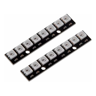 Kit 2 Tiras De 8 Luces Led Rgb 8-bit 2812 5050 8 Canales Kit 2 Tiras De 8 Luces Led Rgb 8-bit 2812 5050 8 Canales
