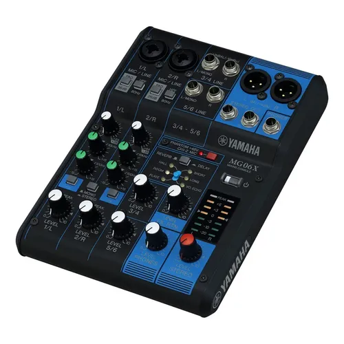 Mesa De Som E Interface Analógica Ag06mk2 B Preta Yamaha USB