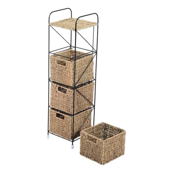 Mini Cajonera Multiuso Mueble Baño Mesa Luz Aux