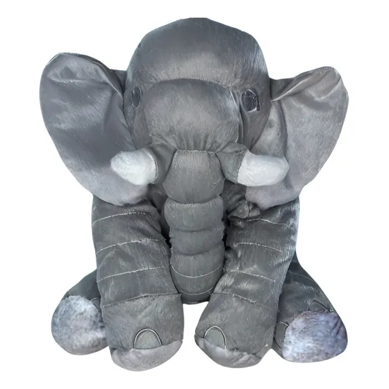 Almofada Elefante Travesseiro Pelúcia 60cm Anti-alérgico