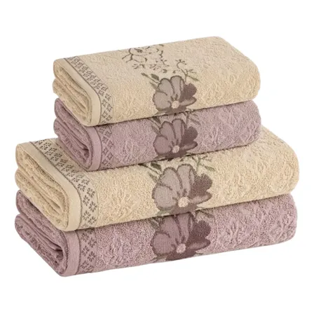 Jogo Toalhas Banho Karsten 4pçs Grossas Macias 100% Algodão