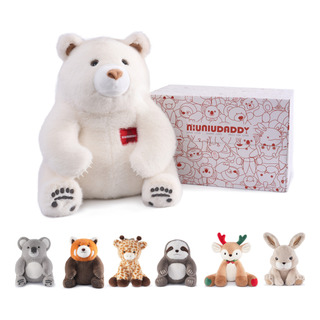 Niuniu Daddy Peluche Oso Polor Blanco Con Peso 1.5 Kg 35 Cm Niuniu Daddy Peluche Oso Polor Blanco Con Peso 1.5 Kg 35 Cm