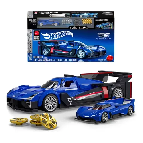 Veículo Mattel Brick Shop Speed Cadillac Project GTPHypercar