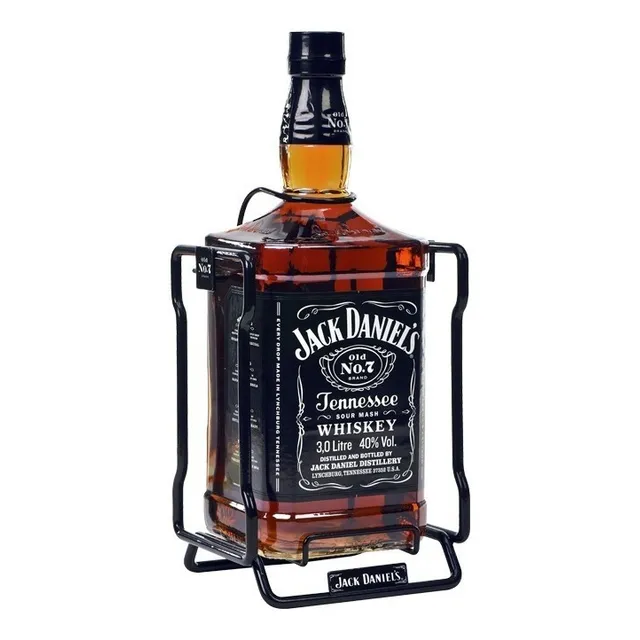 Whisky Jack Daniels Bourbon Botellón 3 Litros + Volcador + Caja