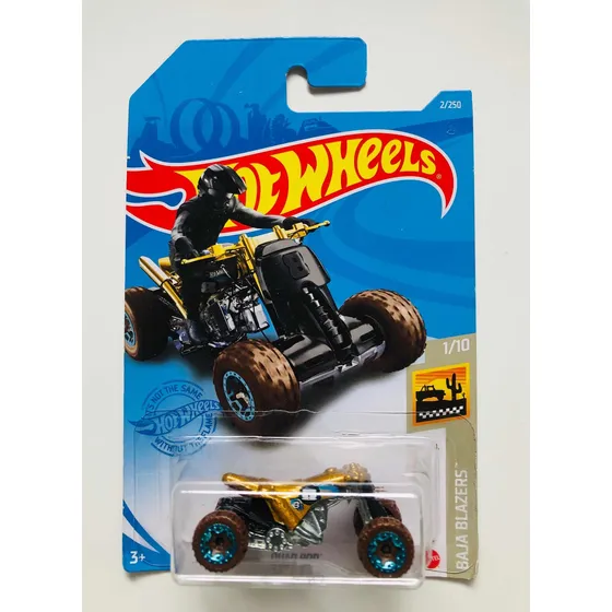 Carrito Hot Wheels Moto Quad Rod 4 Ruedas De Colección