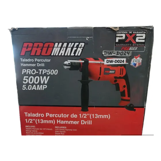 Taladro Percutor 1/2  500w Promaker