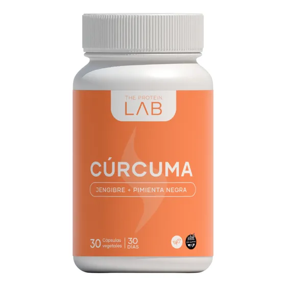 Vitaminas De Cúrcuma The Protein Lab 400mg | 30 Cápsulas Vegetales Con Jengibre Y Pimienta Negra y Vitamina C