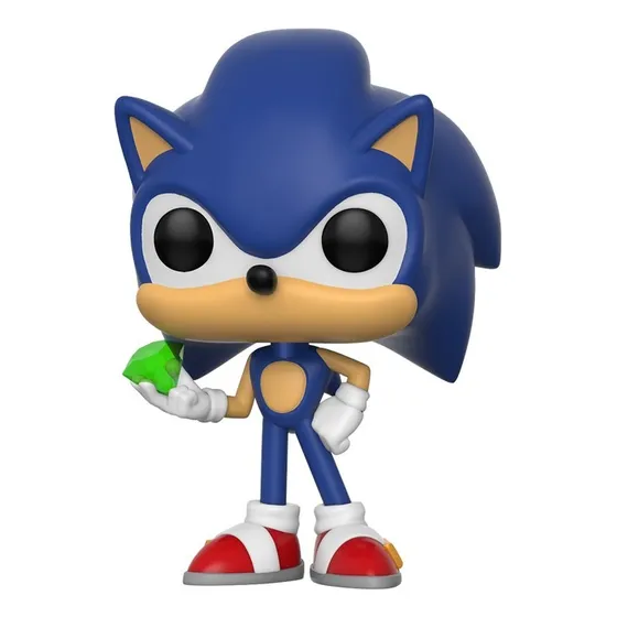 Figura De Accion Sonic Con Esmeralda 284 Sonic The Hedgehog Por Sega Funko Pop Games