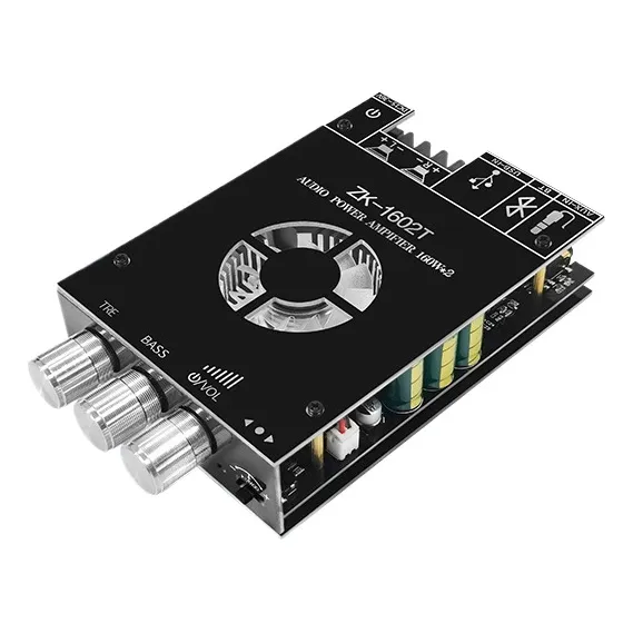 Módulo Amplificador De Audio Bluetooth Zk-1602t Dc15-36v Tda