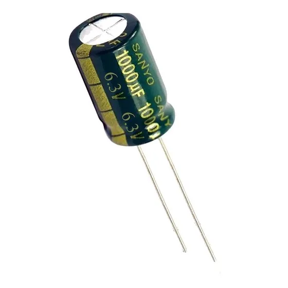 Condensador Electrolítico 1000uf- 6.3v- 8x12mm- Sanyo