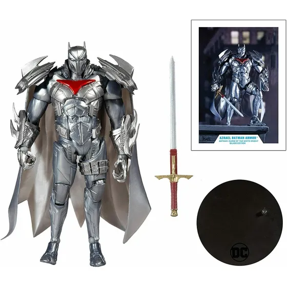 Batman Figura Coleccionable Azrael Armor Plateado