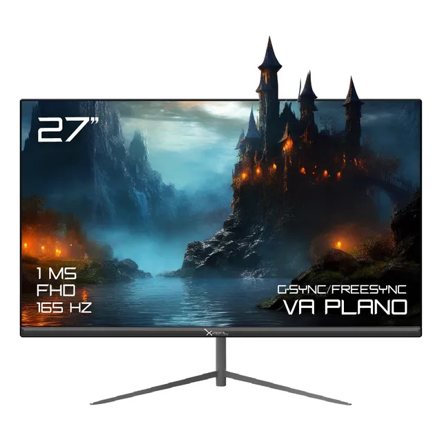 Monitor Gamer Xzeal 27 Xz4015-1 Plano Va Fhd 165hz 1ms Negro