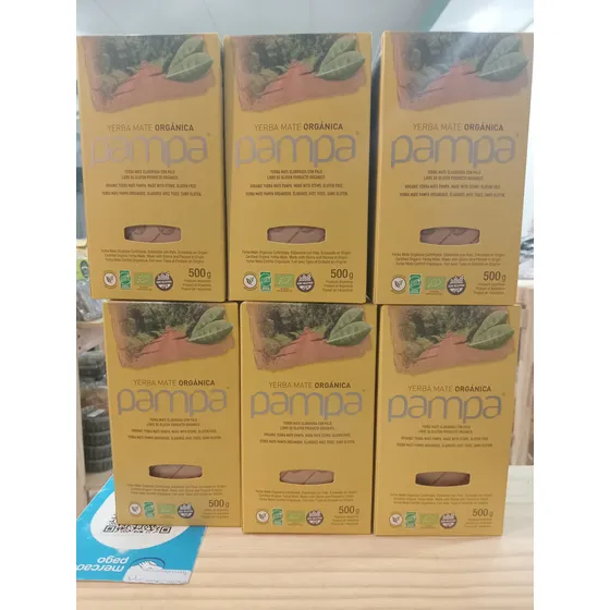 Pampa Yerba Mate Orgánica Original X 500gr.  Pack X6