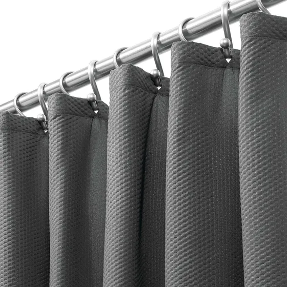 Mdesign Cortina Ducha Larga Suave 100 % Microfibra Poliester